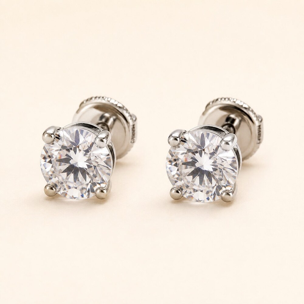 TIFFANY&CO Timeless Earrings Style 1 | New with Box - Picture 1 of 9